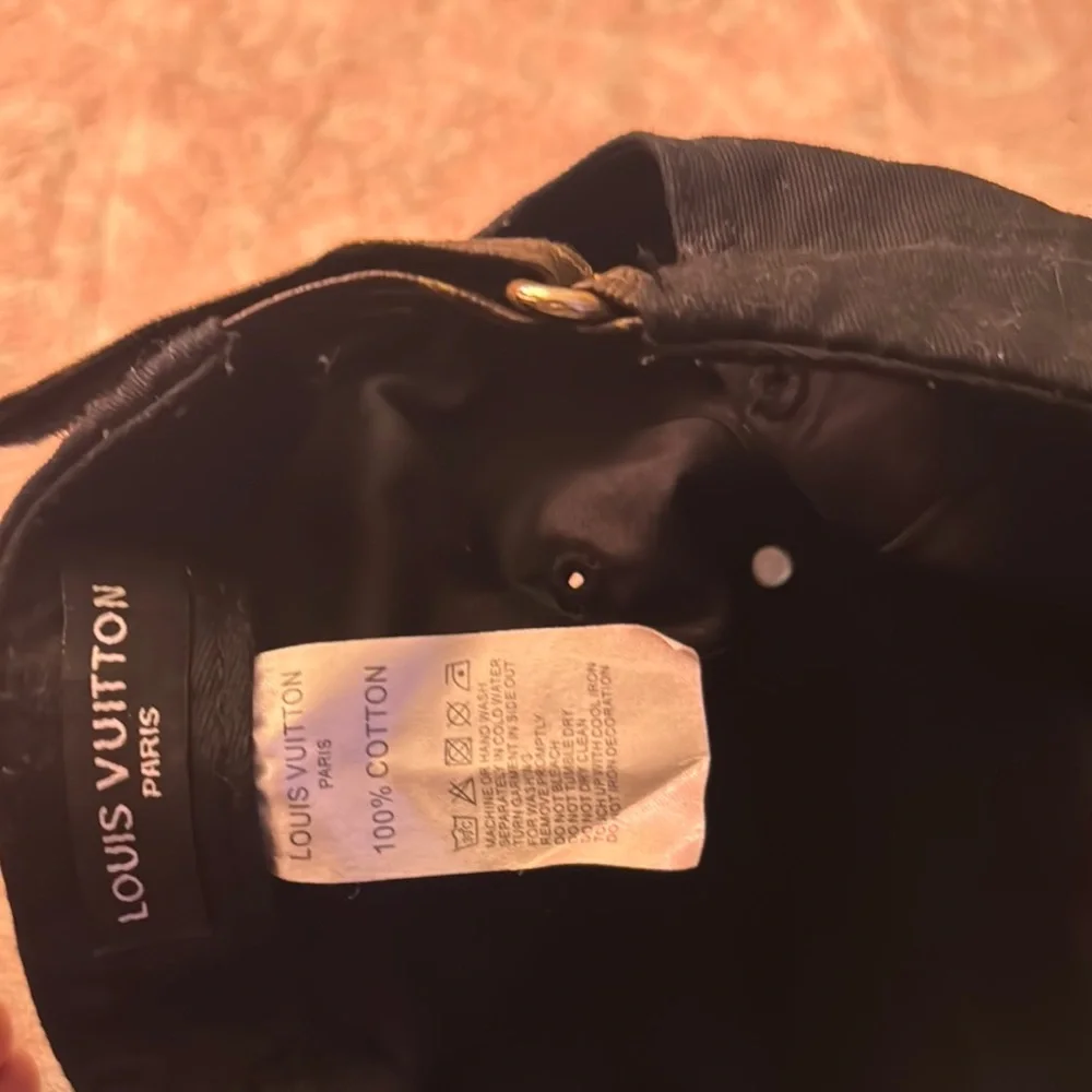 Copy- Louis Vuitton Black and Brown Monogram Cap - Picture 2 of 2